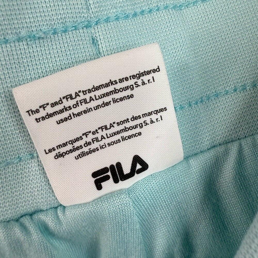 Fila pants joggers cuff hem bottom Light blue mint Green Women's Joggers comfy - Picture 10 of 13